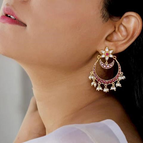 Silver Chand Bali Earrings