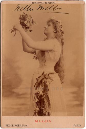 Nellie Melba (1861-1931) as Ophélie (“Hamlet”)