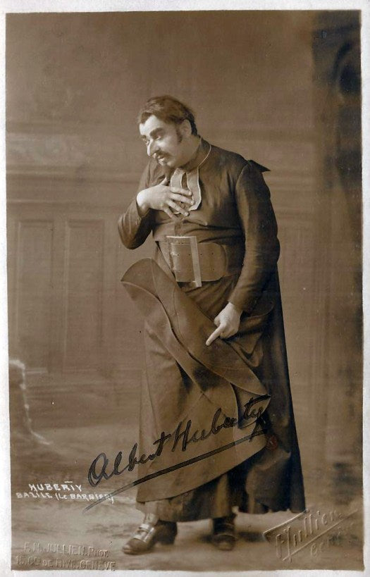 Albert Huberty (1881-1955) as Basilio in Il Barbiere di Siviglia