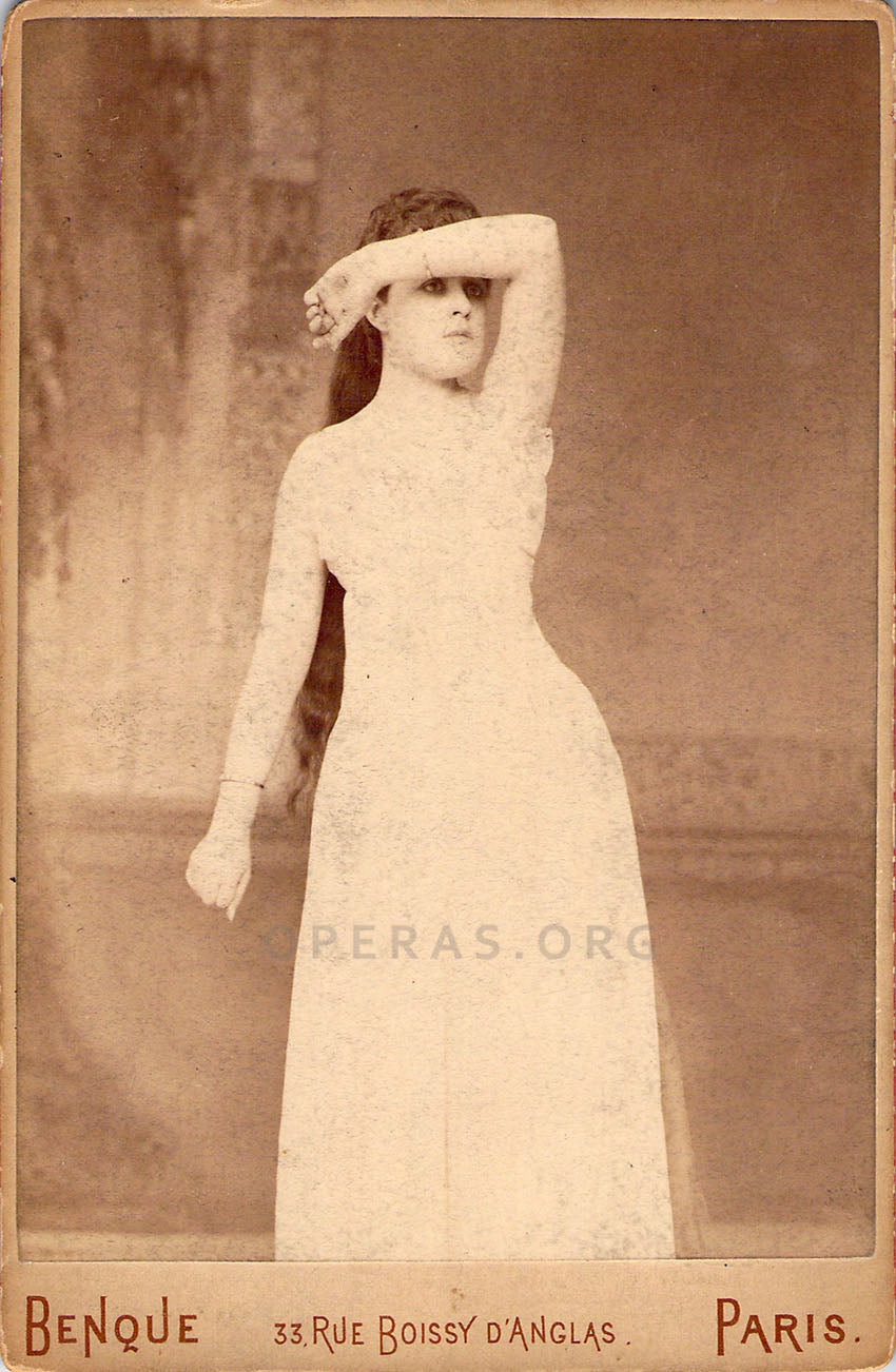 Sybil Sanderson (1865-1903) as Lucie (“Lucie de Lammermoor”)