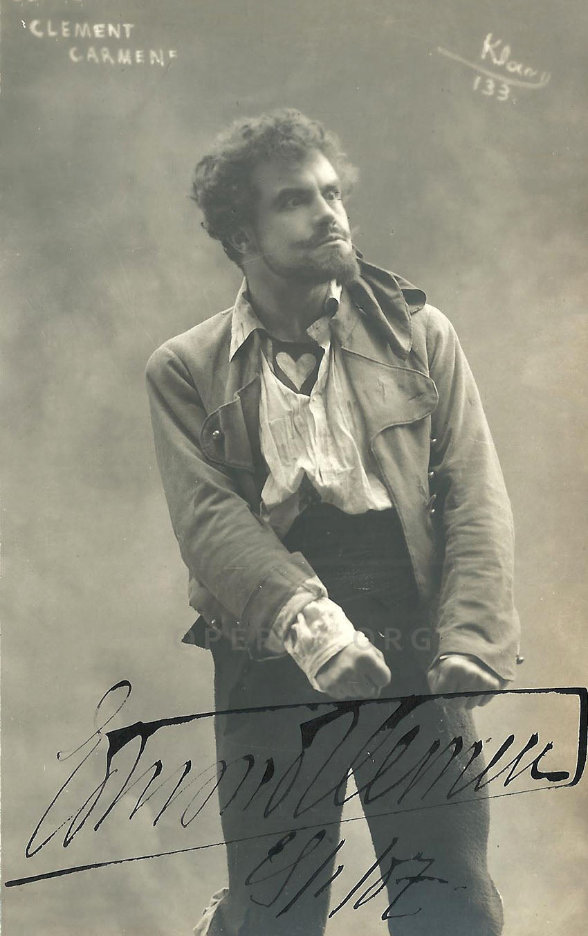 Edmond Clément (1867-1928) as a menacing Don José (“Carmen”)