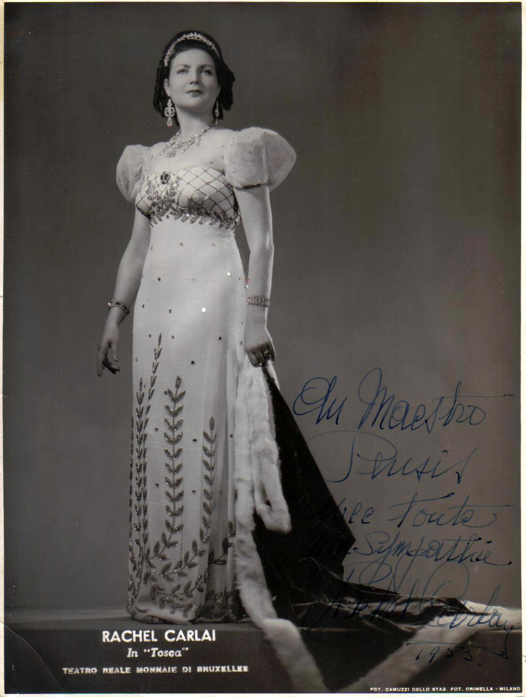 Rachel de Carlez aka Rachel Carlay (1903-1988) as Floria Tosca