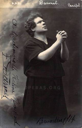 François Darmel (aka Arthur François), Belgian baritone and tenor (1879-1944) as “Parsifal”