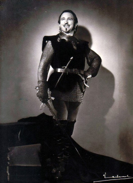 Albert Delhaye (1916-1978) as Manrico in Il Trovatore