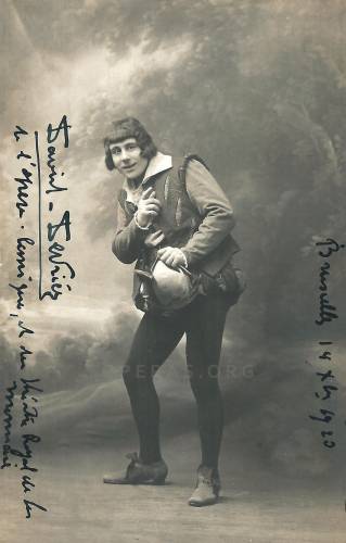 David Devriès (1881-1936) as Jean in Massenet’s “Le Jongleur de Notre-Dame”