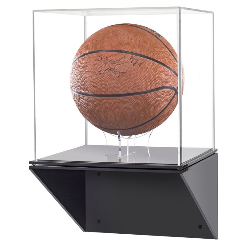 Acrylic box with a signed basketball