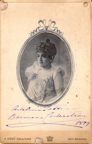 Adelina Patti Signed Photograph 1899