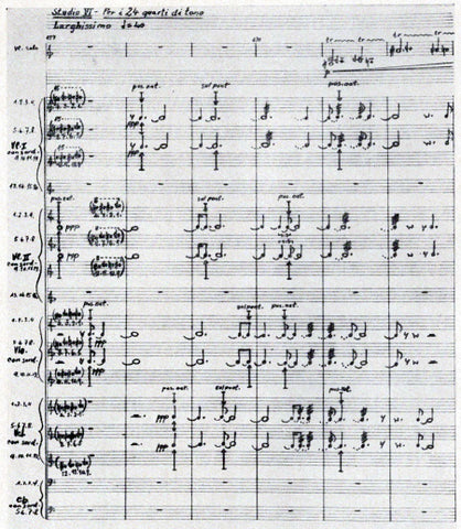 Alberto Ginastera Autograph Page from his Violin Concerto