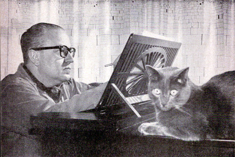 Ginastera at work in his piano