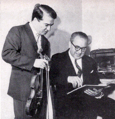 Alberto Ginastera and Ruggiero Ricci in Rehearsal