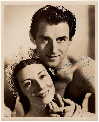 Alicia Markova & Anton Dolin Signed Photo 1944