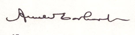 Amelia Earhart sIGNATURE