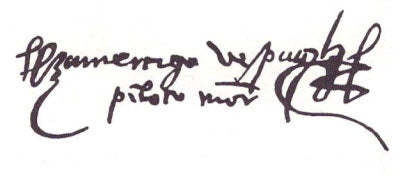 Americo Vespucci Signature