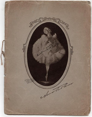 Anna Pavlova signed Program-cover-1923