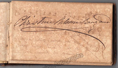 Autograph Album 1874 Christina Nilsson