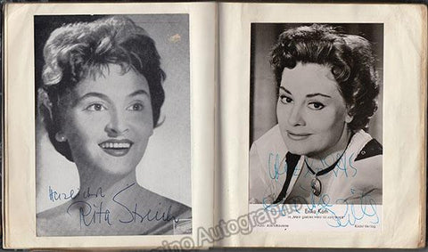 Autograph Album Munich 1950s Rita Streich & Erika Koth 