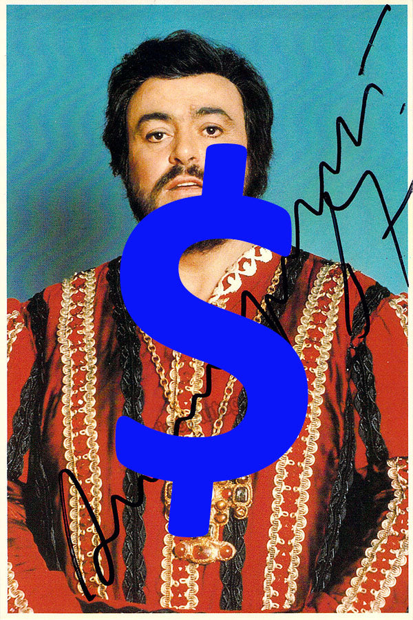 Autograph Value - Luciano Pavarotti in Rigoletto