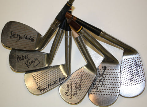 Autographed Golf Clubs by Several Golfers