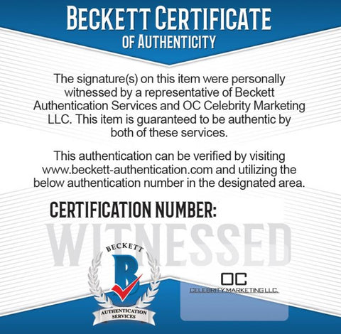 Beckett Certificate of Authenticity