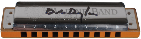 Bob Dylan Signed Harmonica