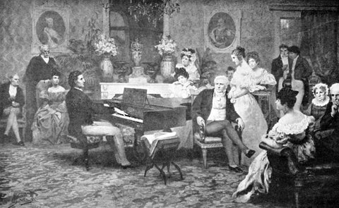 Chopin at the house of Prince Radzivill in Posen