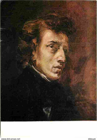 Portrait of Chopin by Delacroix