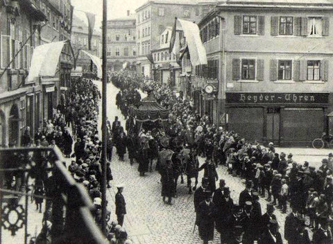 Cosima Wagner funeral procession - Bayreuth 1930