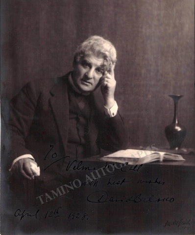 David Belasco Signed Photo 1928