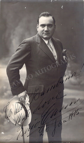 Enrico Caruso Autograph