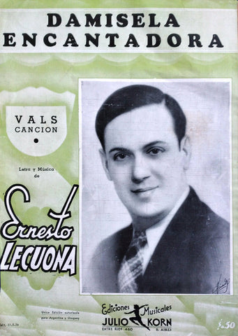 Ernesto Lecuona - Music score for one of his songs