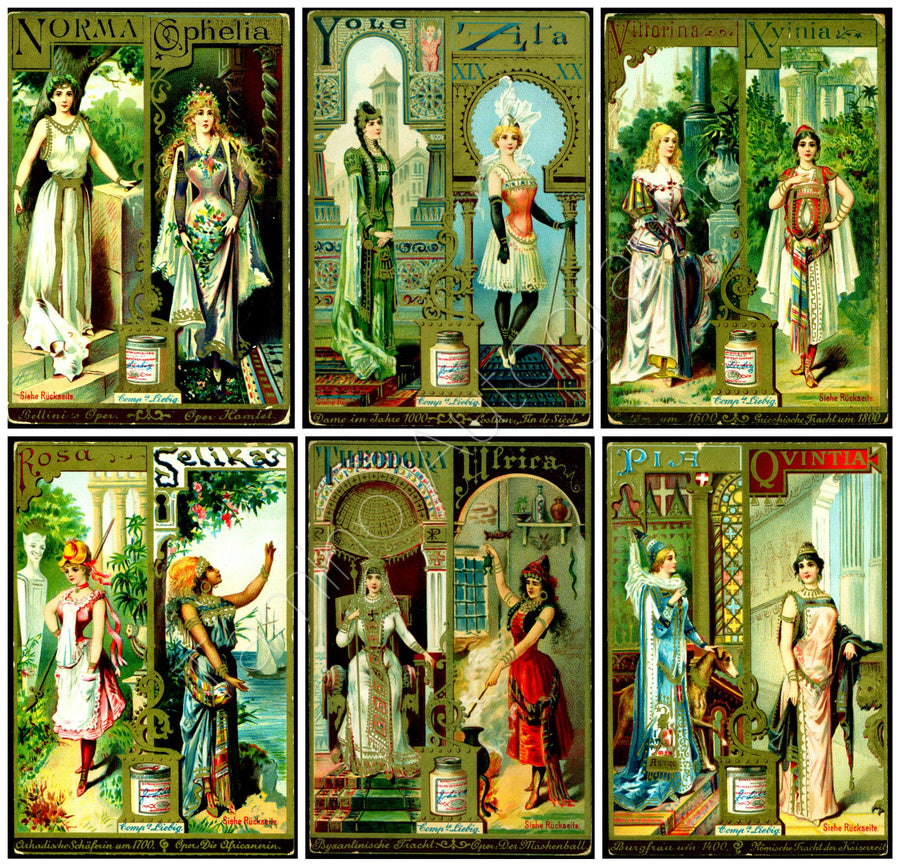 Female Opera Characters B 1892 - Liebig Cards
