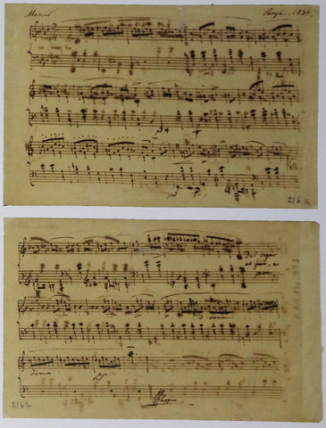 Mazurka in A Flat Minor - Autograph Score