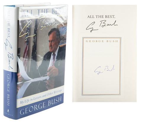 George Bush signed book