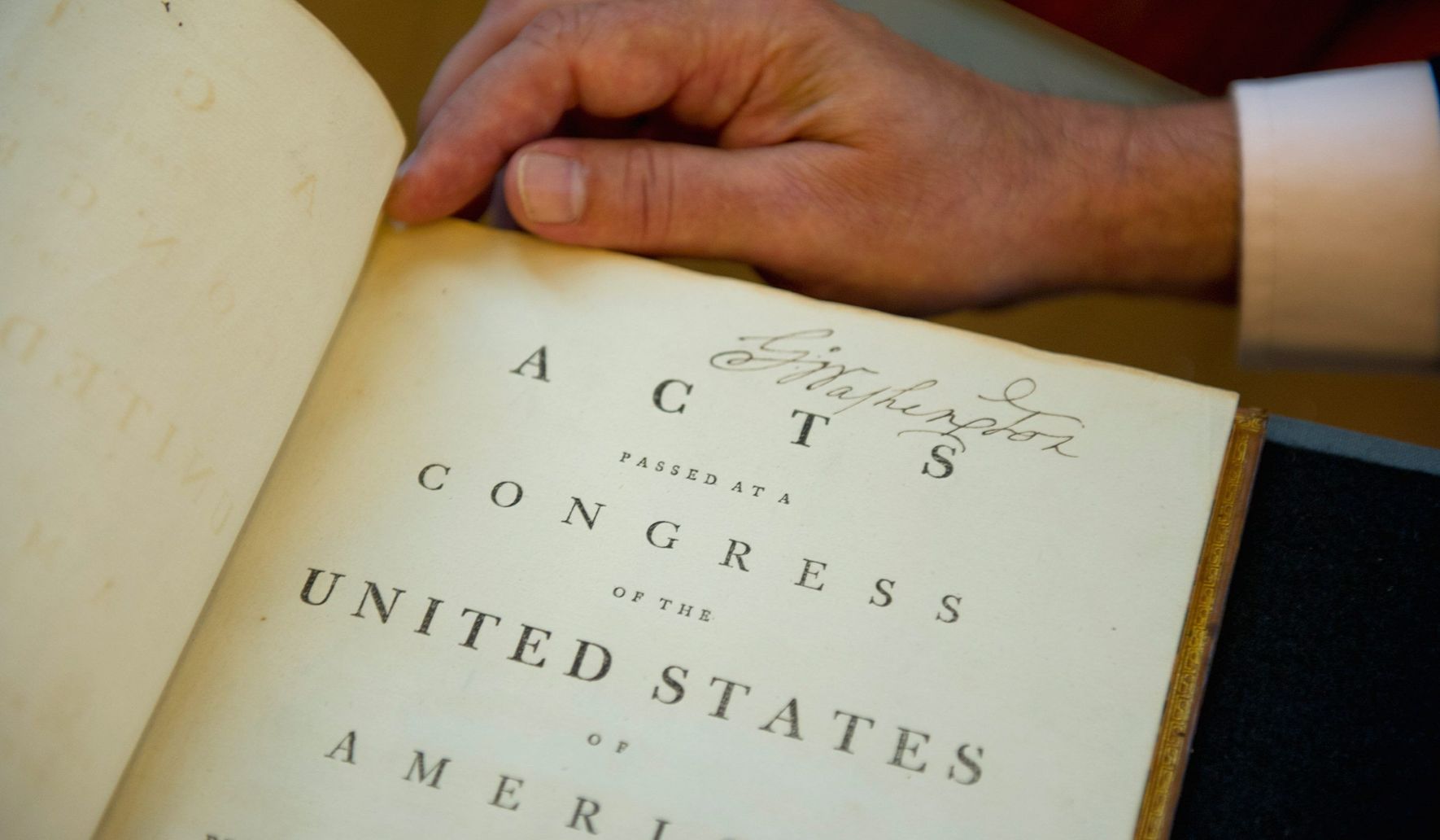 George Washington signed Acts of Congress