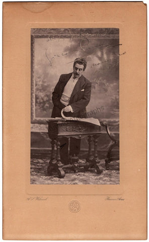 Giacomo Puccini Signed Photograph 1905