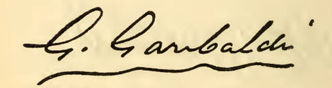 Giuseppe Garibaldi Signature