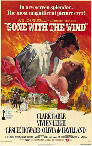 Gone with the Wind movie poster 1939