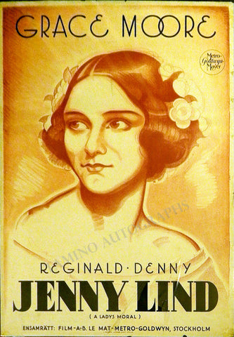 Grace Moore Poster in Jenny Lind