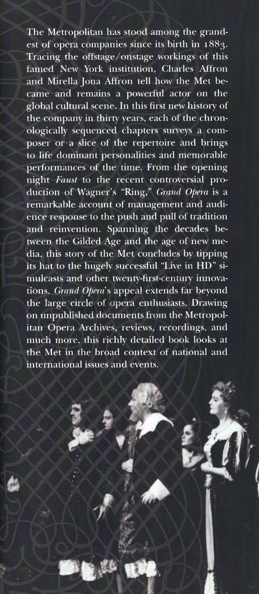 Grand Opera - The Story of the Met by Charles and Mirella Affron - tab