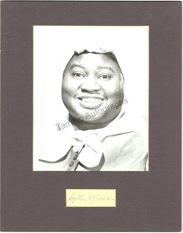 Hattie McDaniel Autograph