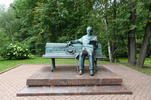 Sculpture Tchaikovsky on a bench