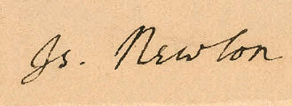 Isaac Newton Signature