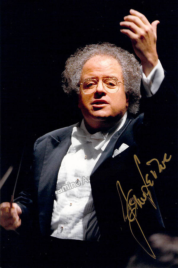 James Levine signed photo conducting
