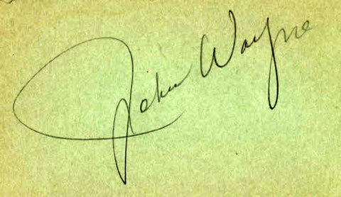 John Wayne Signature