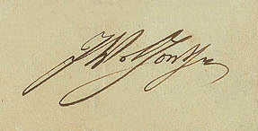 Johnann von Goethe Signature