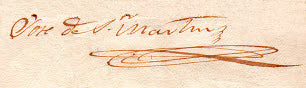 Jose de San Martin Signature