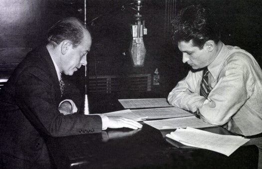 Kapell and Ormandy preparing a radio broadcast