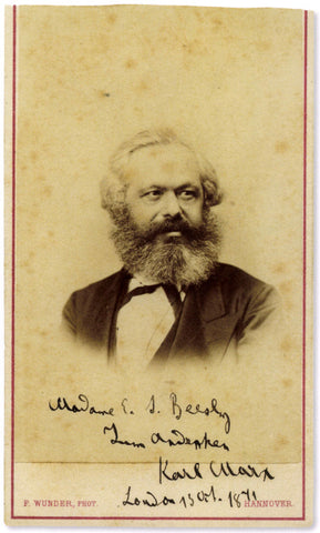 Karl Marx signed photo