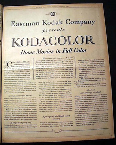 Kodacolor Advertisement 1928