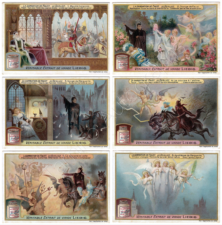 La Damnation de Faust 1911 Liebig Cards